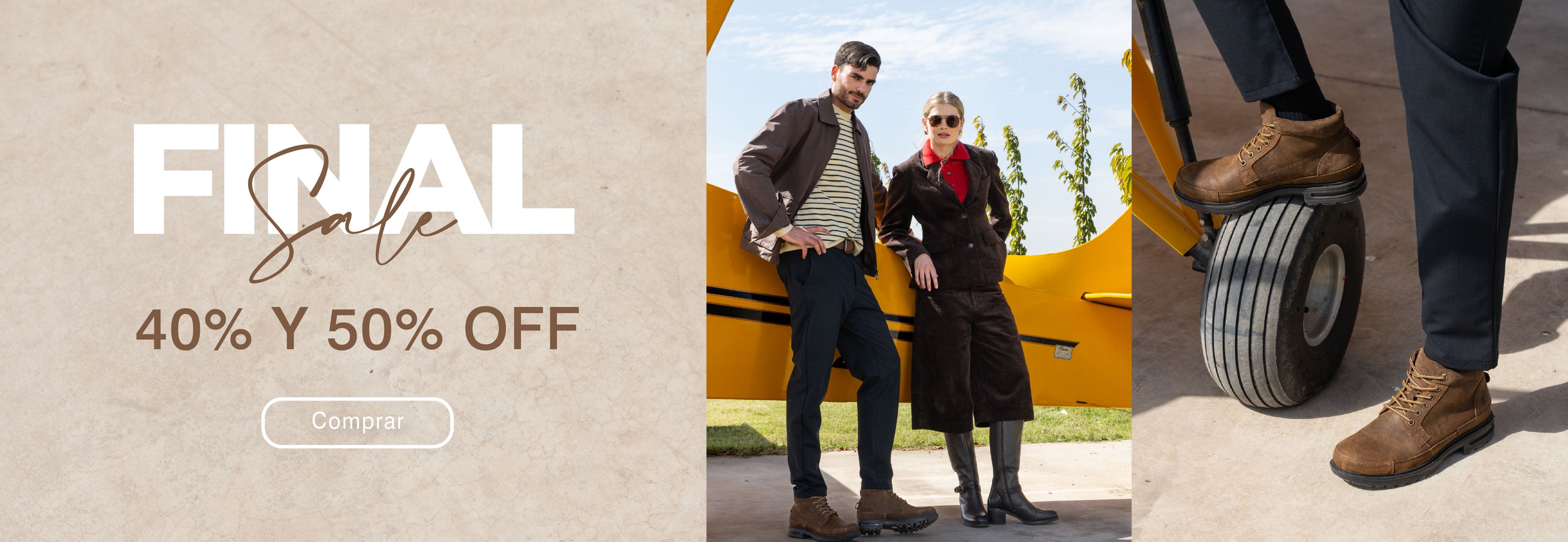 Final sale 40% y 50% off
