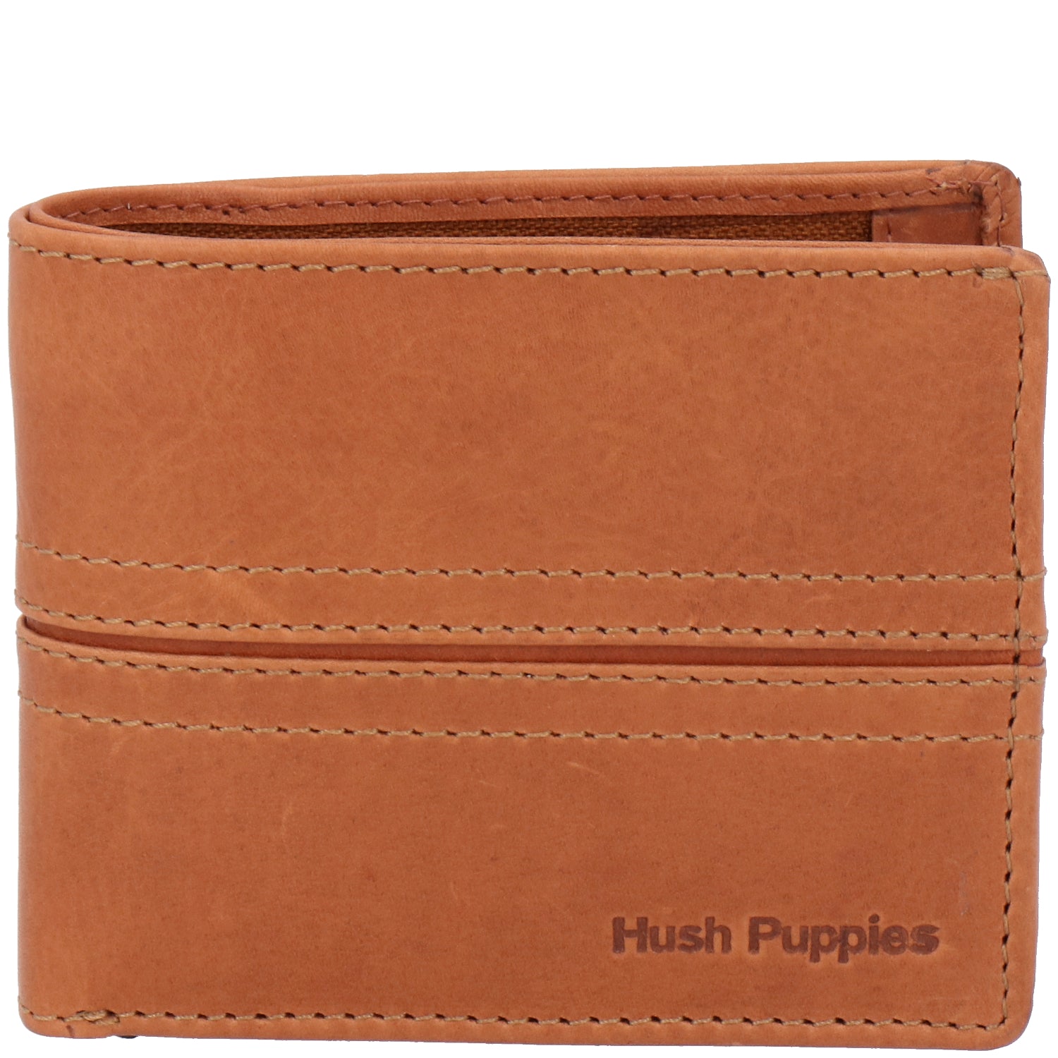 Billetera Cuero Hombre Om Stitch Coin | Hush Puppies