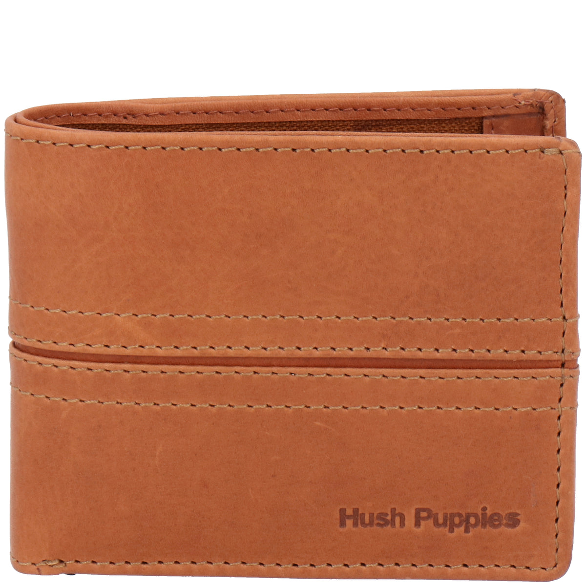 Billetera Cuero Hombre Om Stitch Coin | Hush Puppies