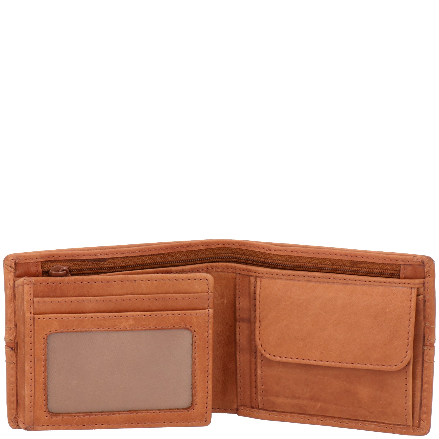 Billetera Cuero Hombre Om Stitch Coin | Hush Puppies