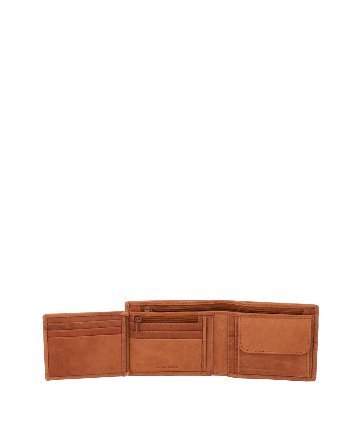 Billetera Cuero Hombre Om Stitch Coin