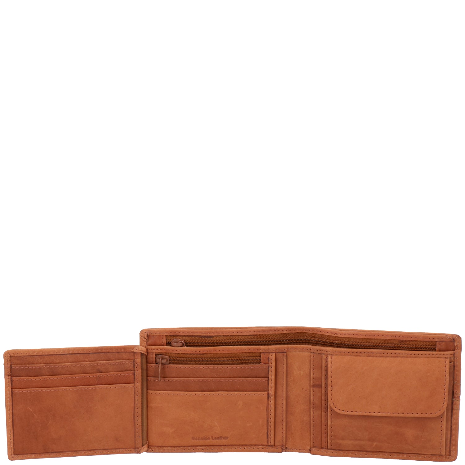 Billetera Cuero Hombre Om Stitch Coin | Hush Puppies