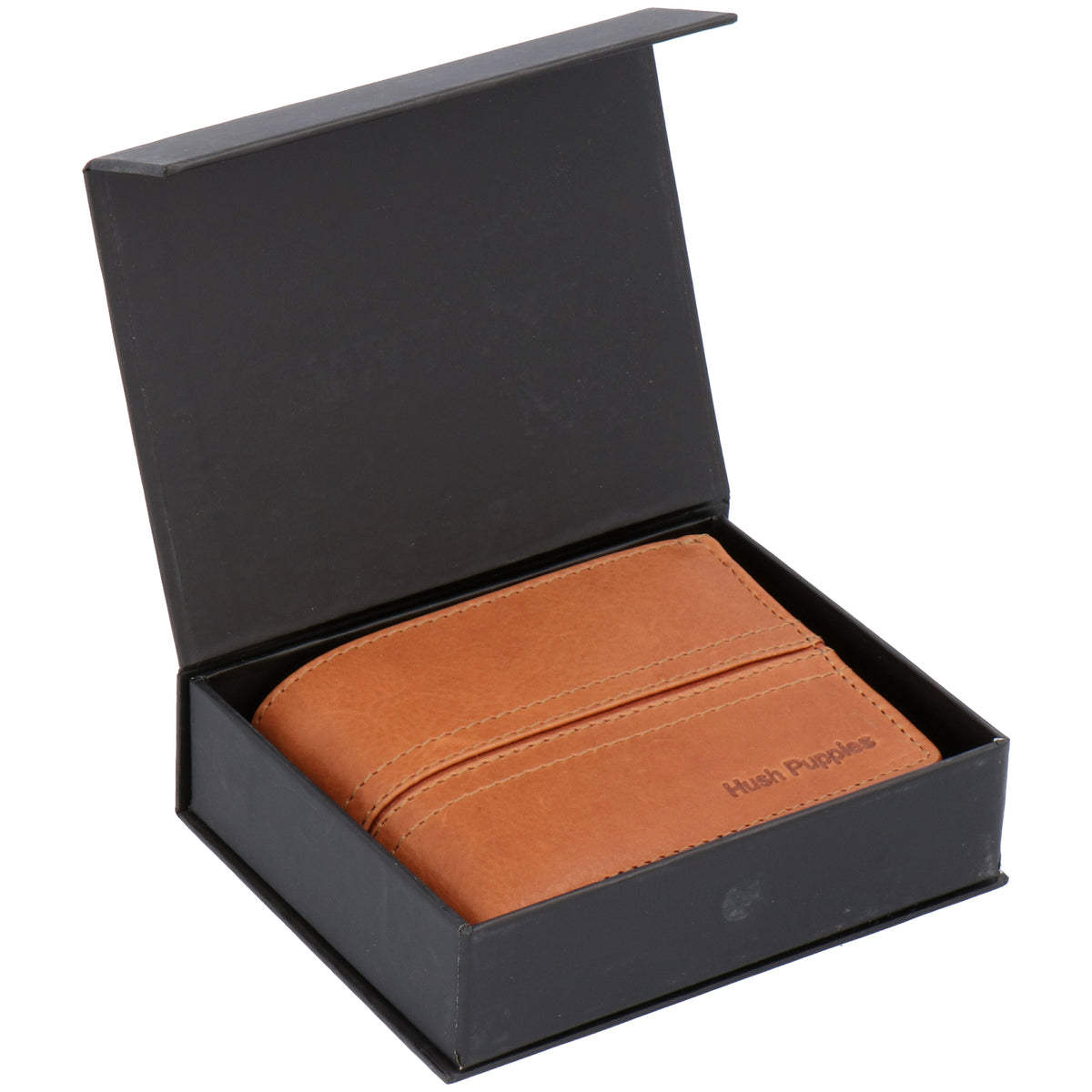 Billetera Cuero Hombre Om Stitch Coin | Hush Puppies