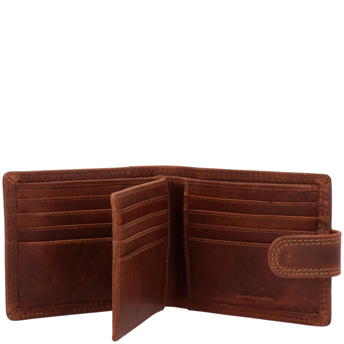 Billetera Cuero Hombre Om Triple Pass