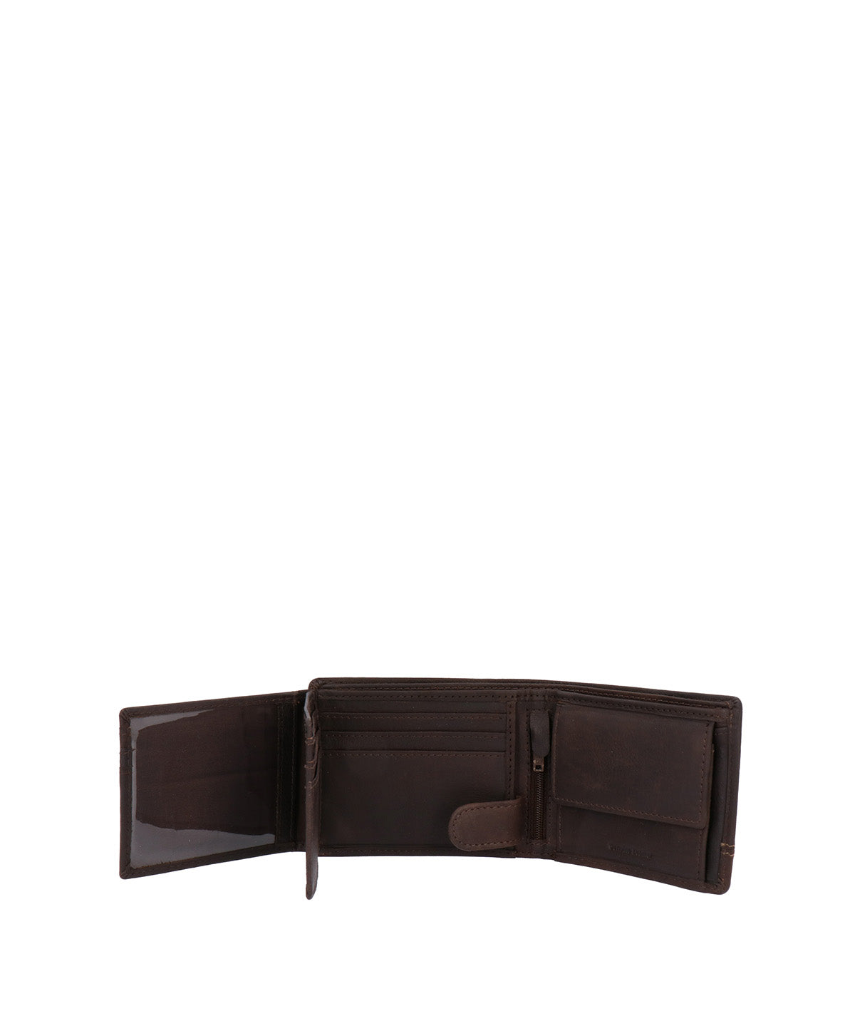 Billetera Cuero Hombre Th Coin Triple