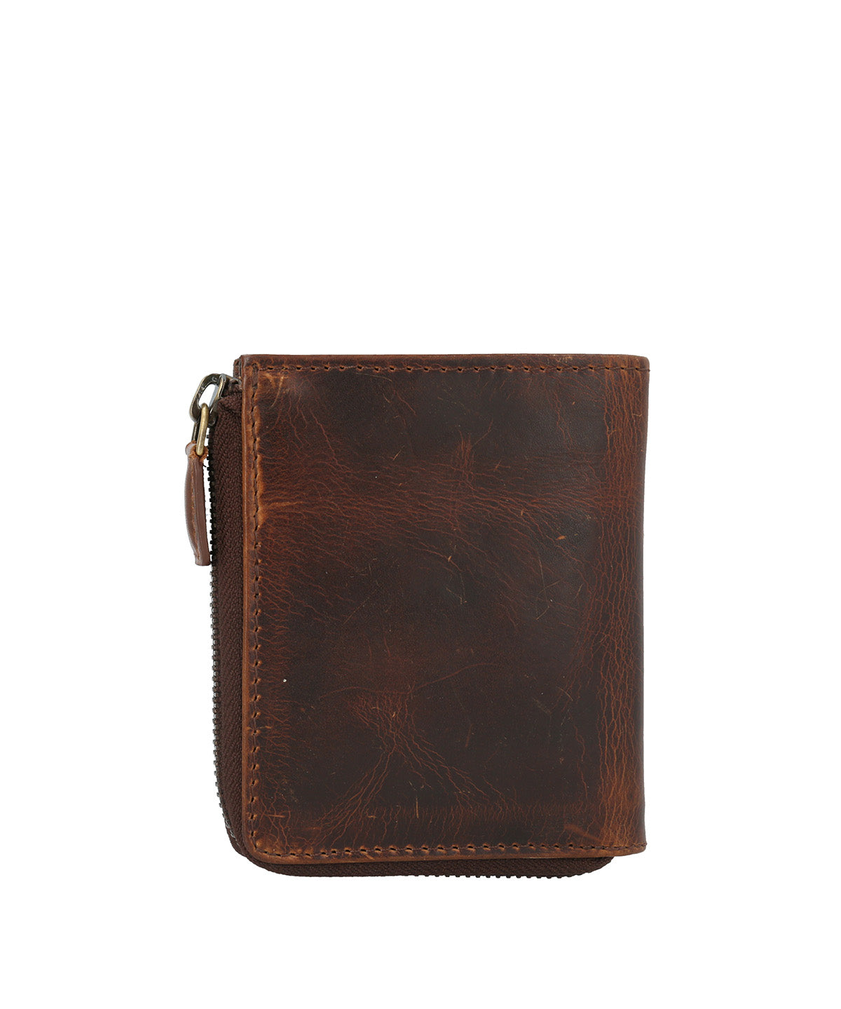 Billetera Cuero Hombre St Ethan Zip Café Hush Puppies