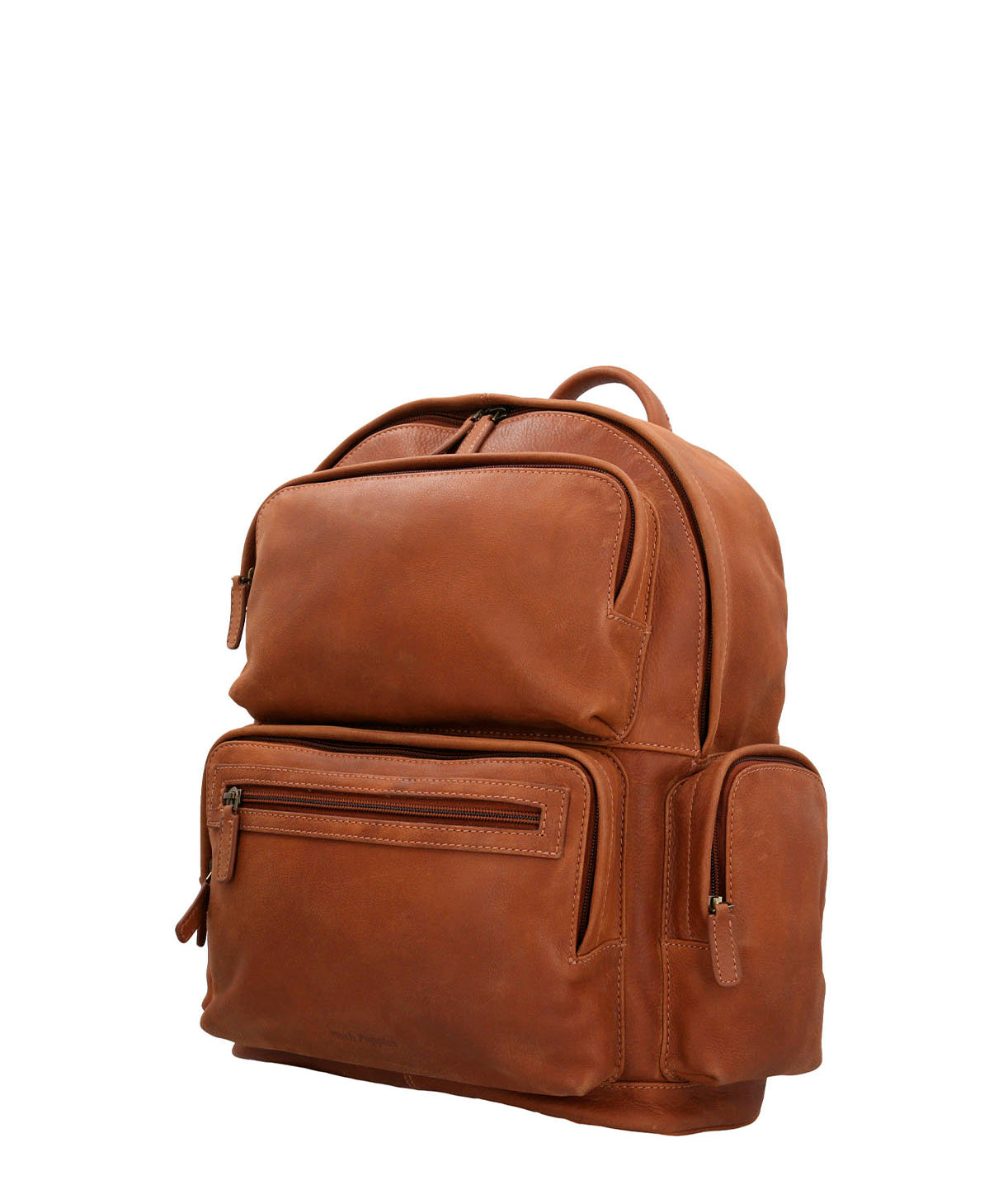 Mochila Cuero Hombre Th Richmond Back Café Hush Puppies | Hush Puppies