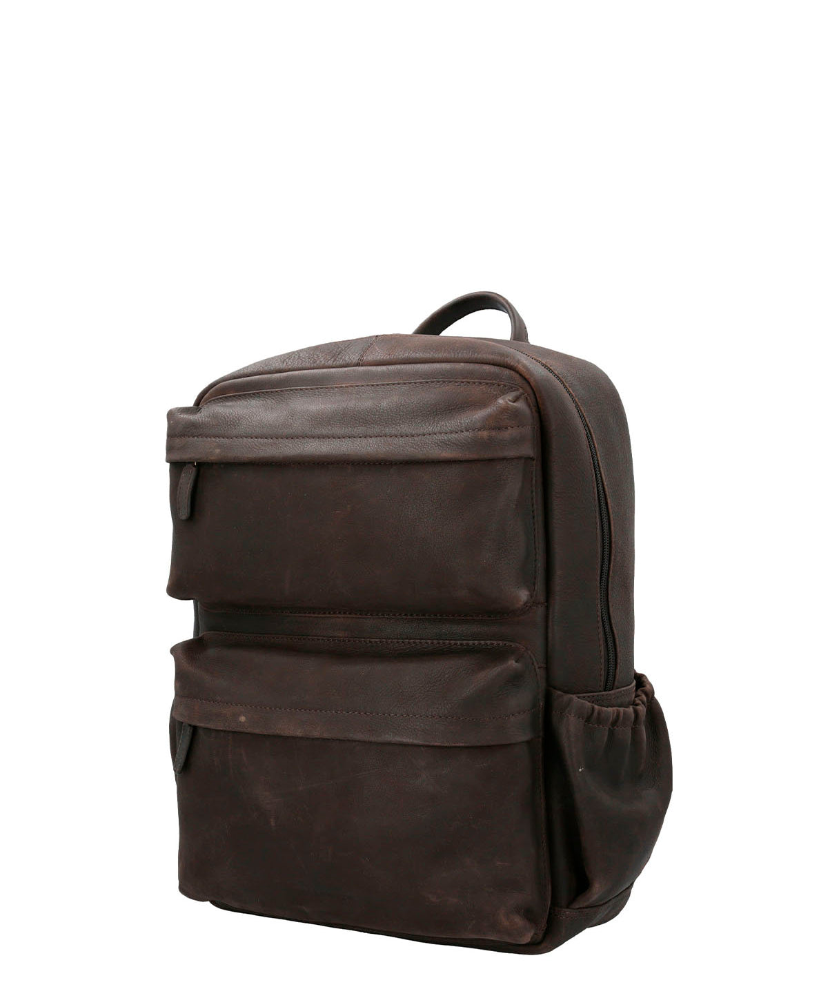 Mochila Cuero Hombre Th Rhondda Back Café Hush Puppies | Hush Puppies