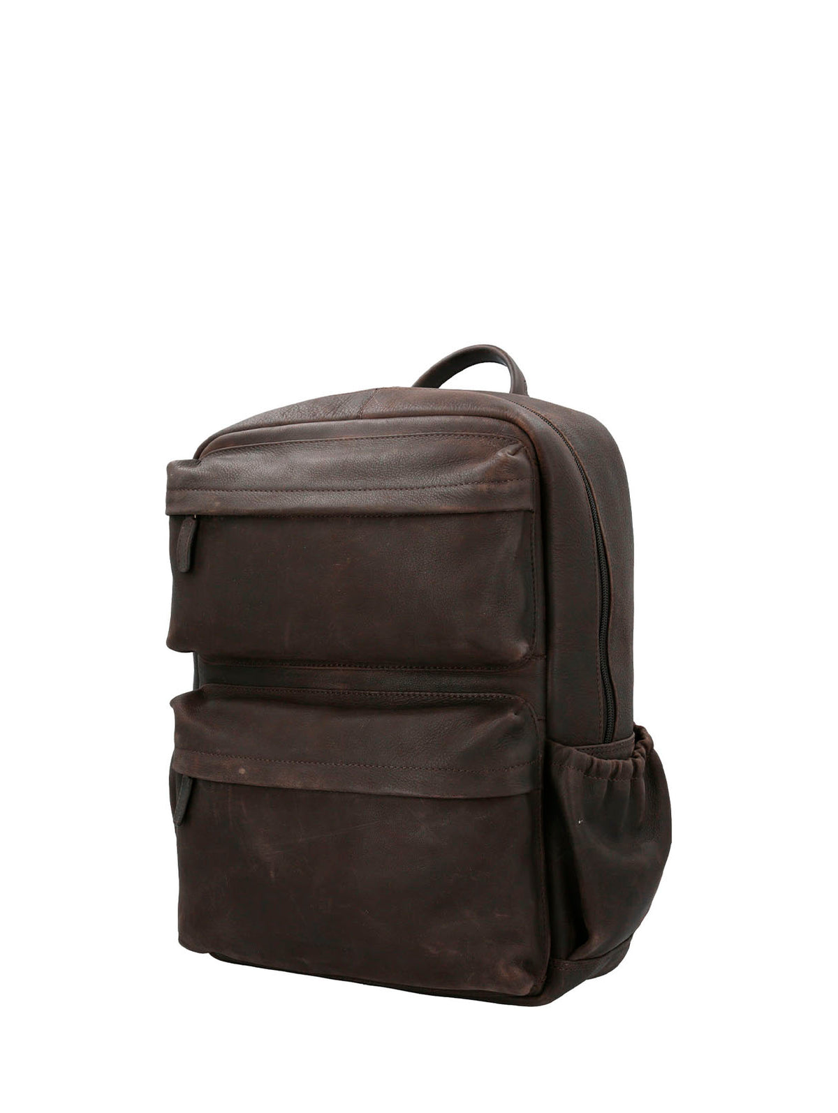 Mochila Cuero Hombre Th Rhondda Back Café Hush Puppies | Hush Puppies