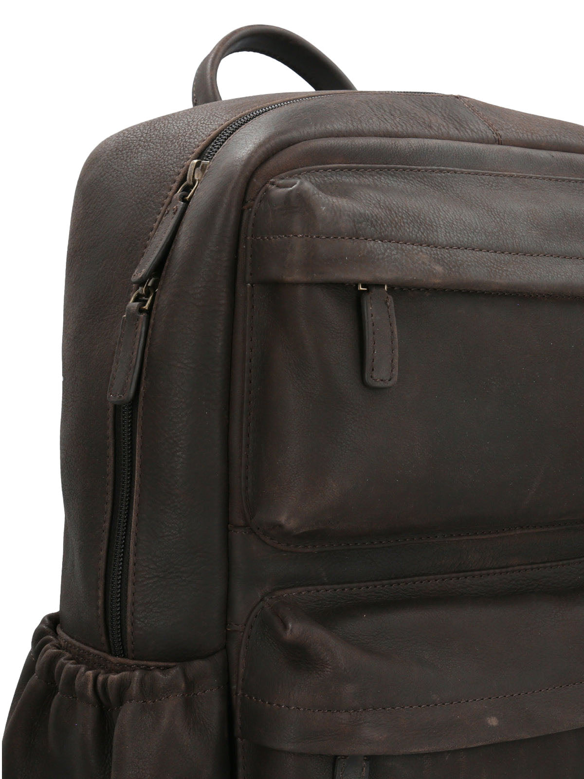 Mochila Cuero Hombre Th Rhondda Back Café Hush Puppies | Hush Puppies