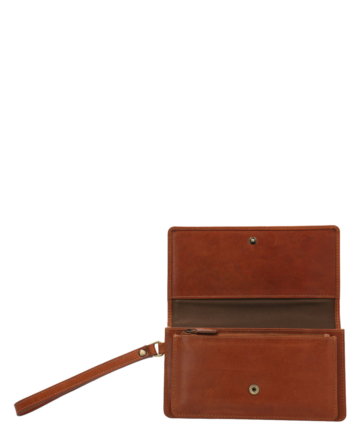 Billetera Cuero Mujer Om Rother Clutch Café Hush Puppies | Hush Puppies
