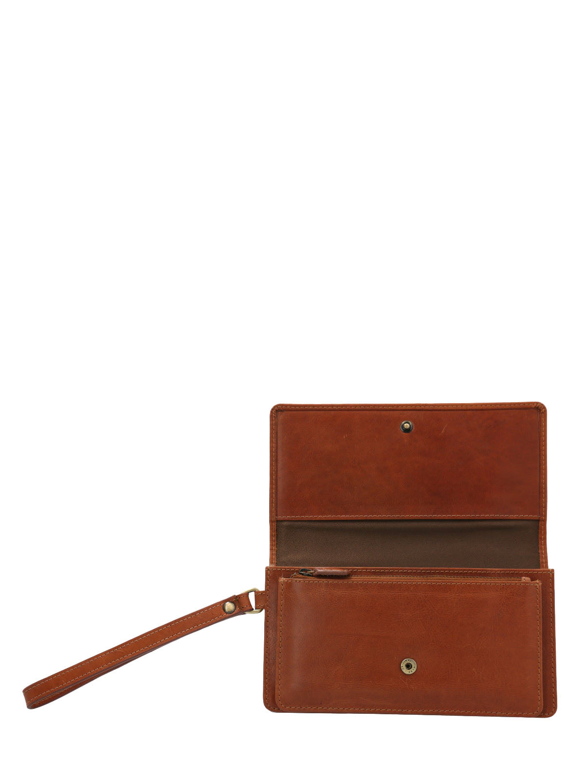 Billetera Cuero Mujer Om Rother Clutch Café Hush Puppies | Hush Puppies