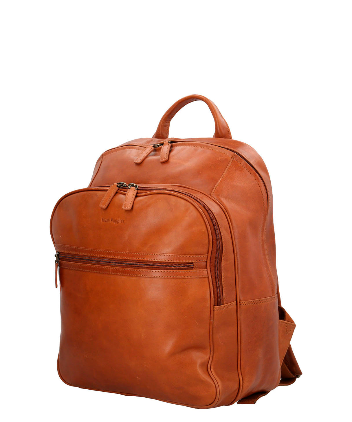 Mochila Cuero Hombre Om Rother Back Café Hush Puppies | Hush Puppies