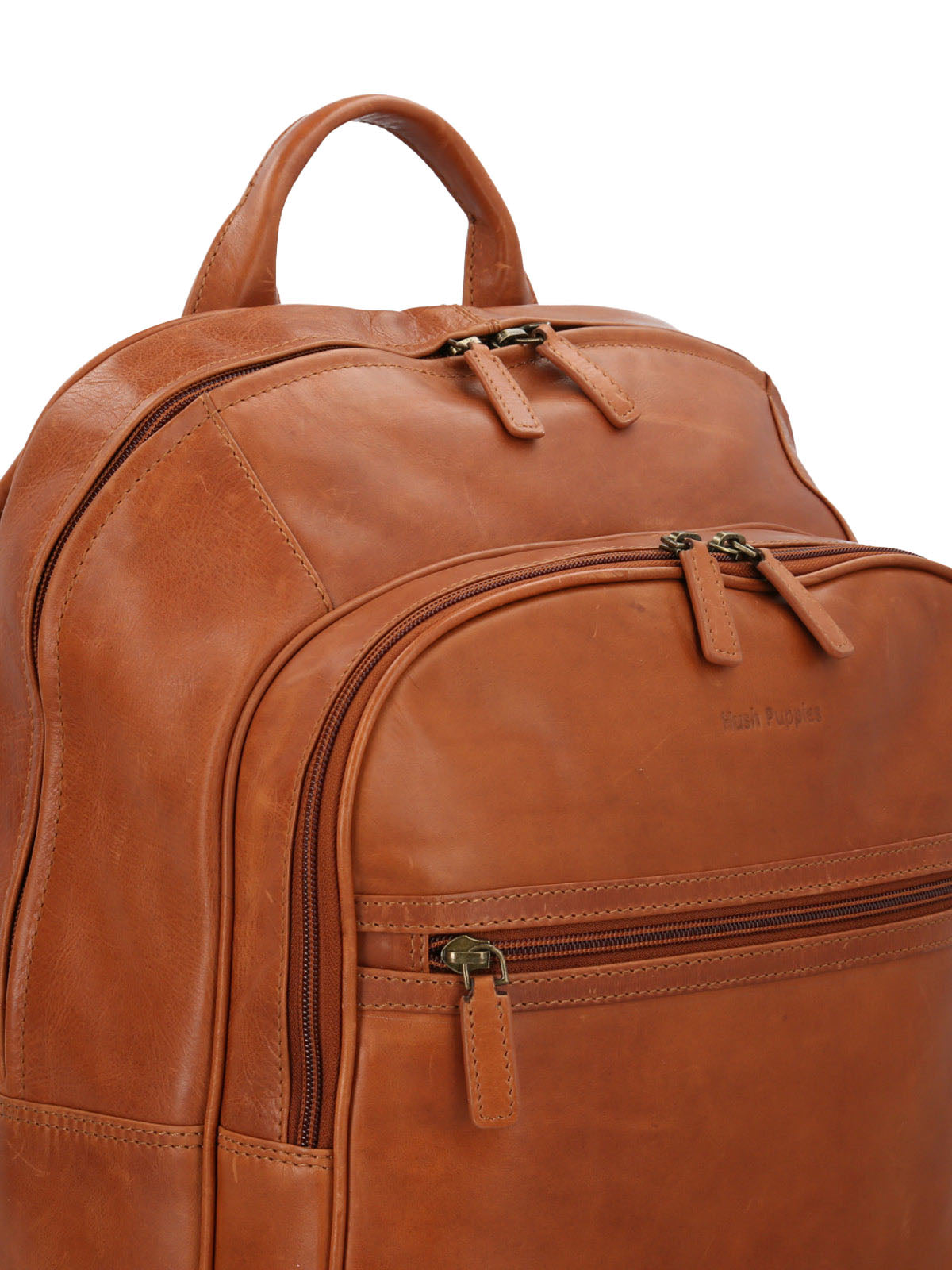 Mochila Cuero Hombre Om Rother Back Café Hush Puppies | Hush Puppies