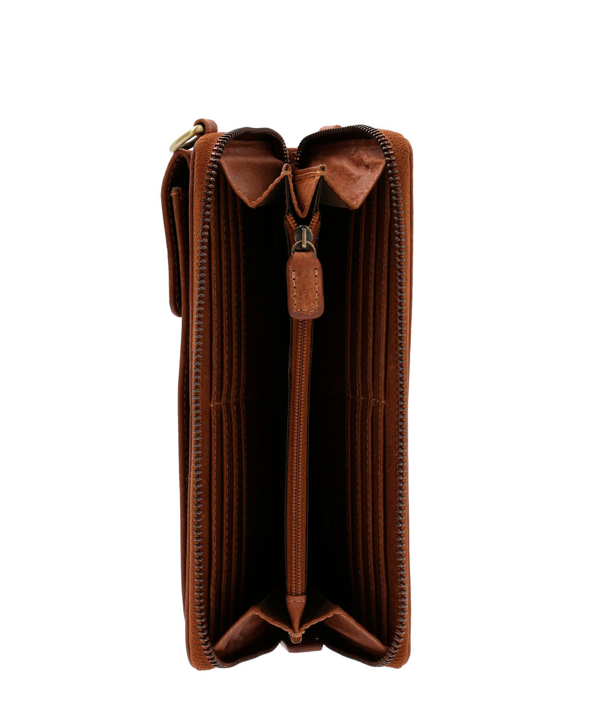 Bandolera Cuero Mujer Th Rhodes Crioss Café Hush Puppies | Hush Puppies