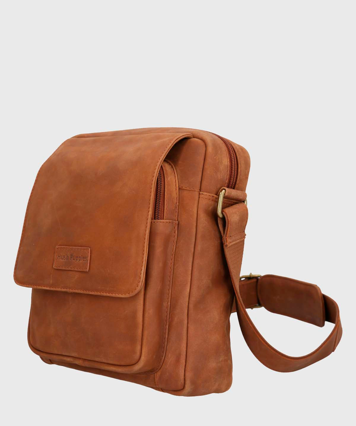 Maletin Cuero Hombre Th Markham Cross Café Hush Puppies-Hush Puppies Chile