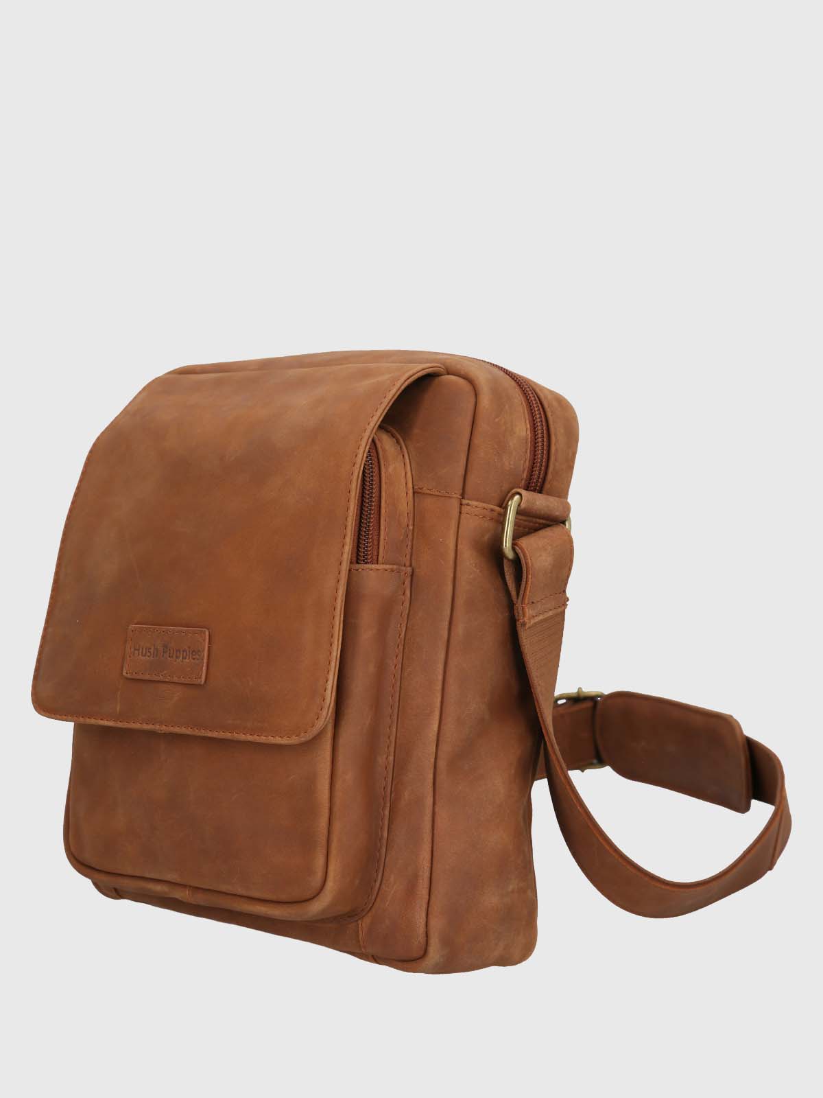 Maletin Cuero Hombre Th Markham Cross Café Hush Puppies-Hush Puppies Chile