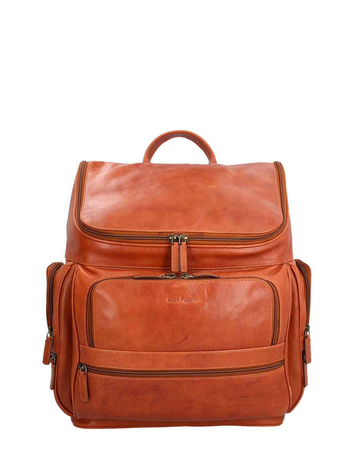 Mochila Cuero Hombre Om Matthew Back Café Hush Puppies | Hush Puppies