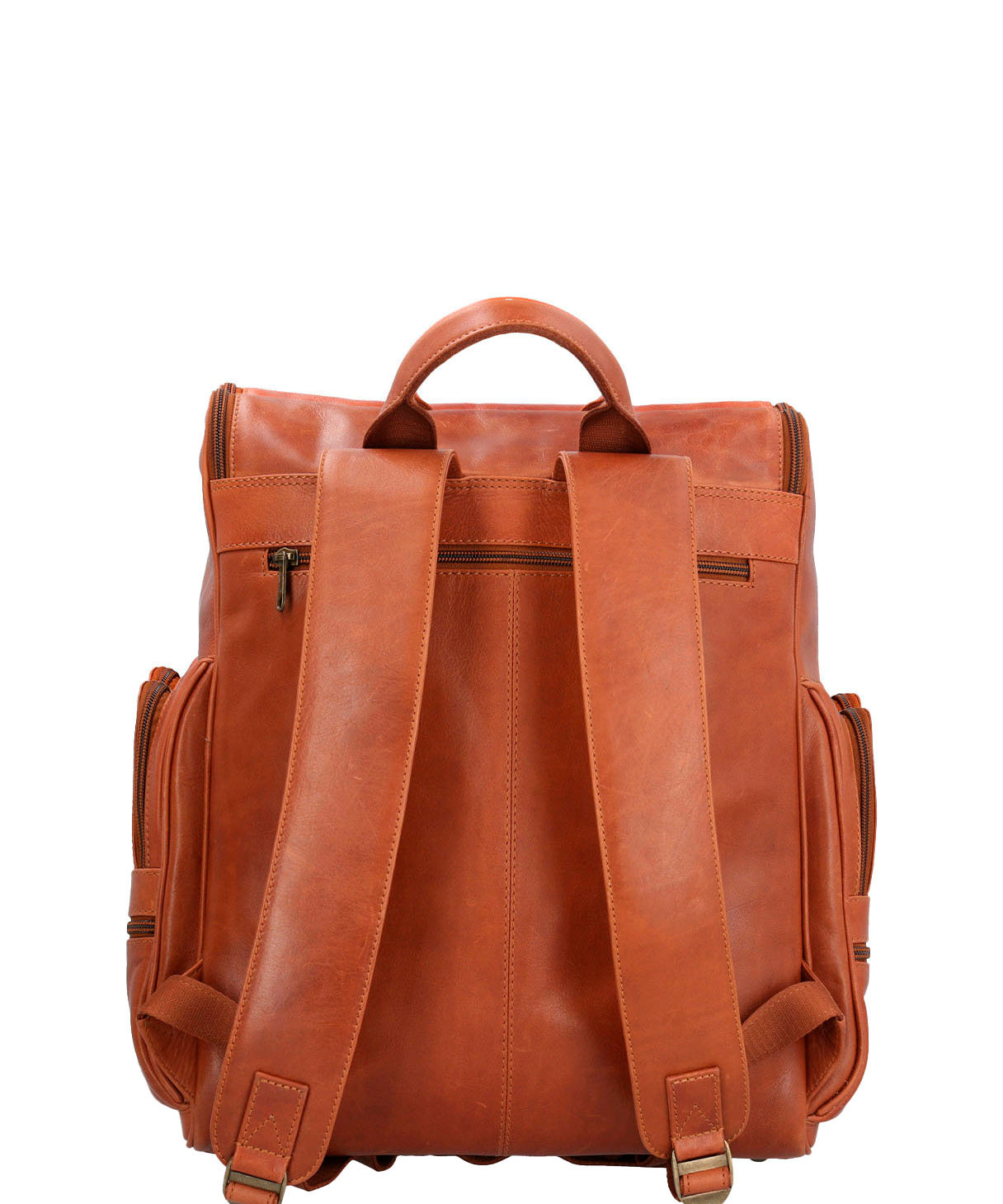 Mochila Cuero Hombre Om Matthew Back Café Hush Puppies | Hush Puppies