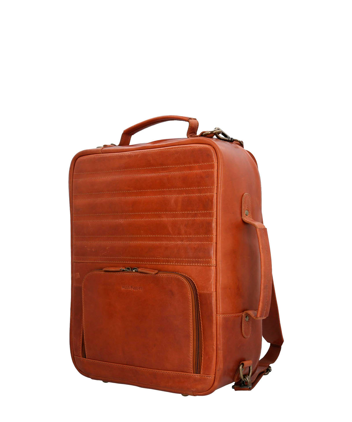 Mochila Cuero Hombre Om Middleton Back Café Hush Puppies | Hush Puppies