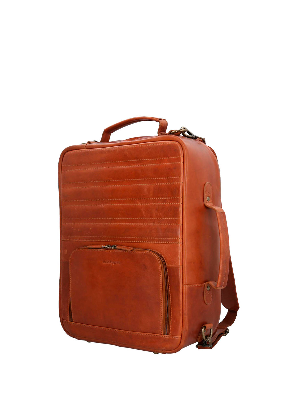 Mochila Cuero Hombre Om Middleton Back Café Hush Puppies | Hush Puppies