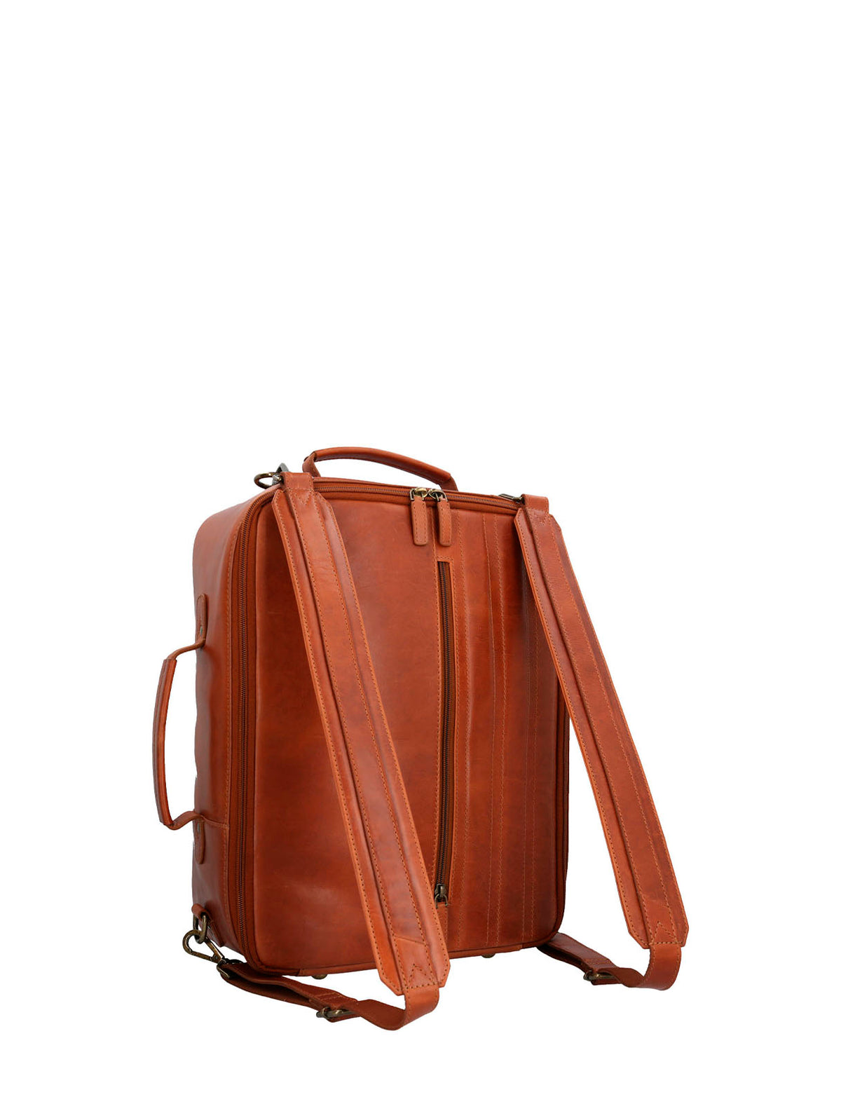 Mochila Cuero Hombre Om Middleton Back Café Hush Puppies | Hush Puppies