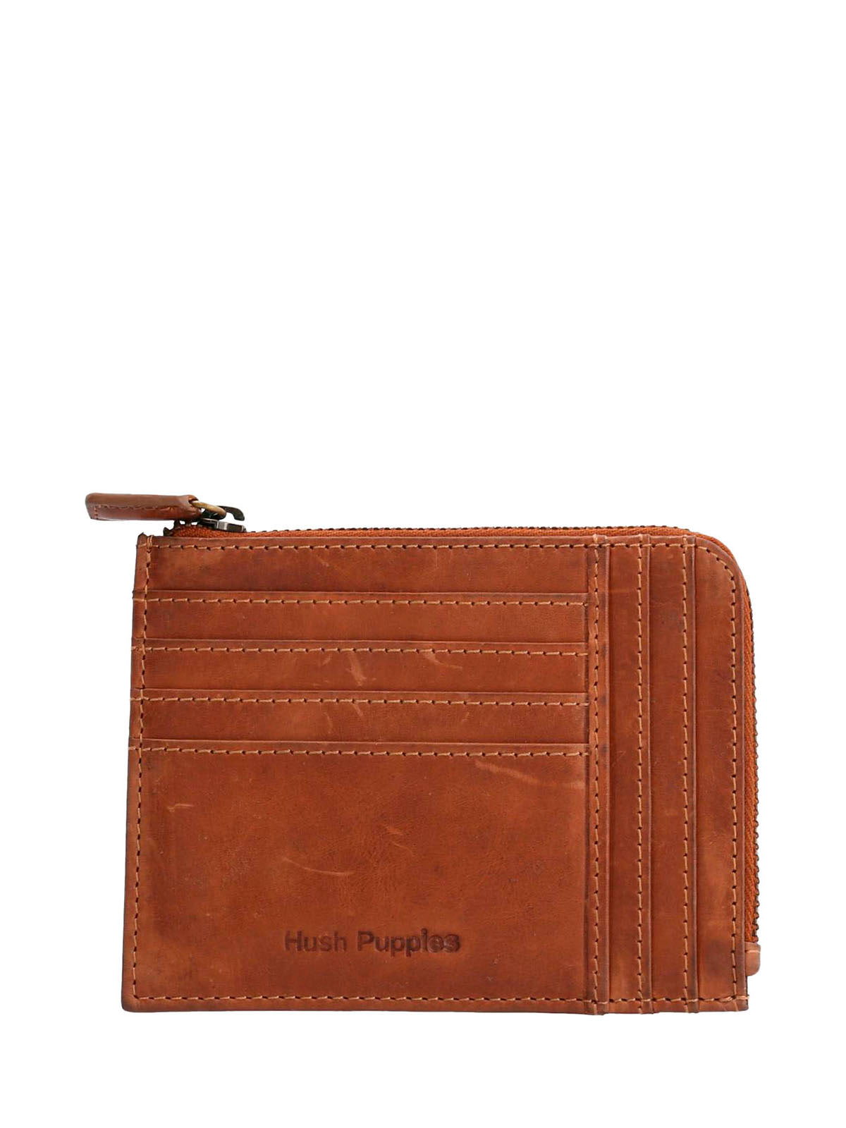 Tarjetero Cuero Hombre Om Matthew Card Café Hush Puppies | Hush Puppies