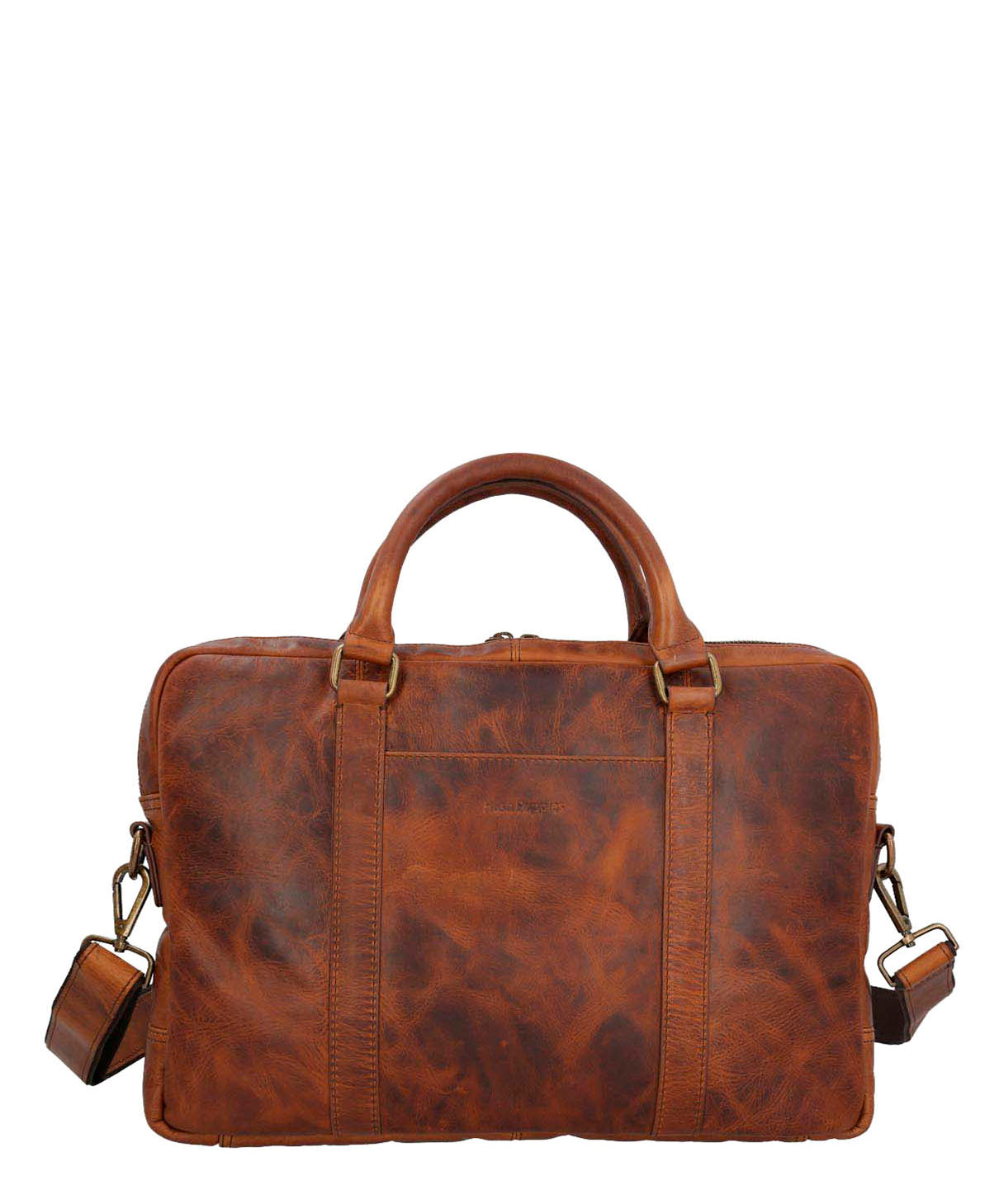 Maletin Cuero Hombre Th Mahoney Café Hush Puppies | Hush Puppies