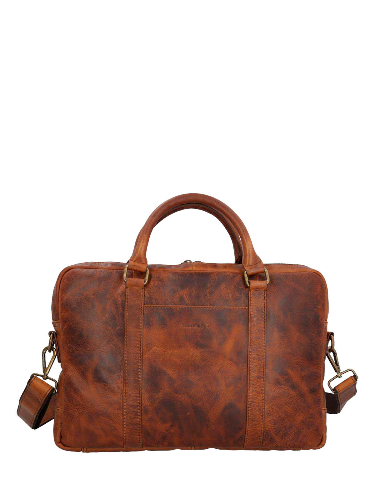 Maletin Cuero Hombre Th Mahoney Café Hush Puppies | Hush Puppies