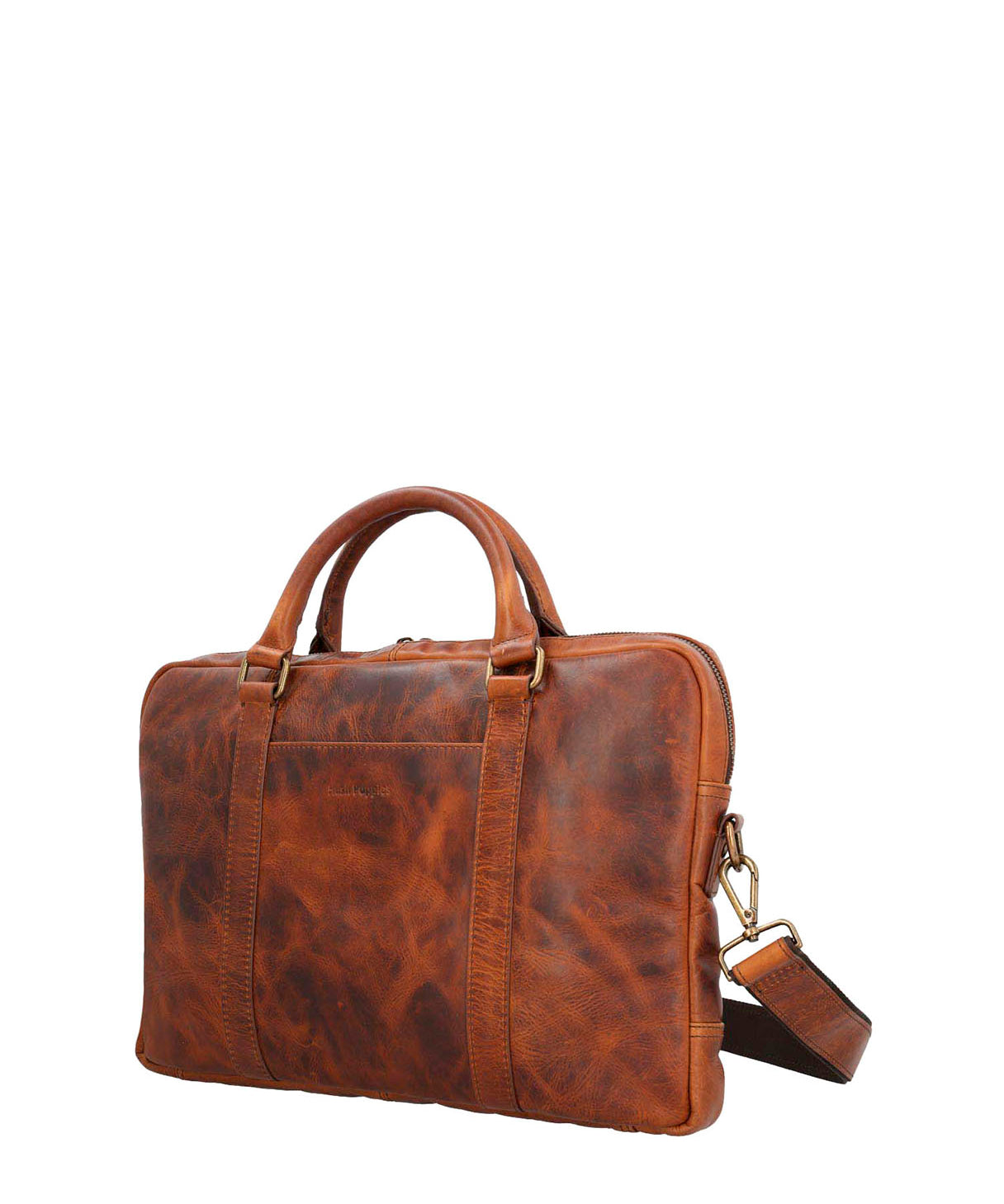 Maletin Cuero Hombre Th Mahoney Café Hush Puppies | Hush Puppies