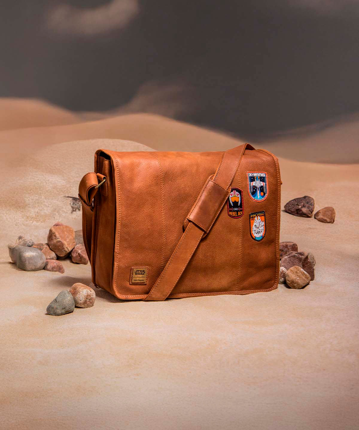 Maletin Cuero Hombre Sw Rebel Msn Café Hush Puppies | Hush Puppies