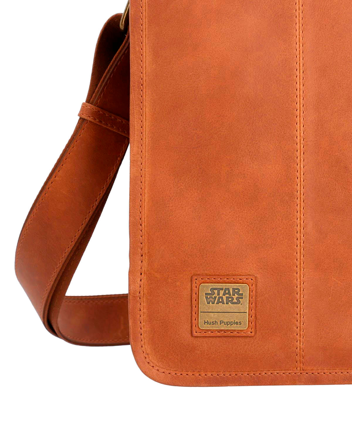 Maletin Cuero Hombre Sw Rebel Msn Café Hush Puppies | Hush Puppies