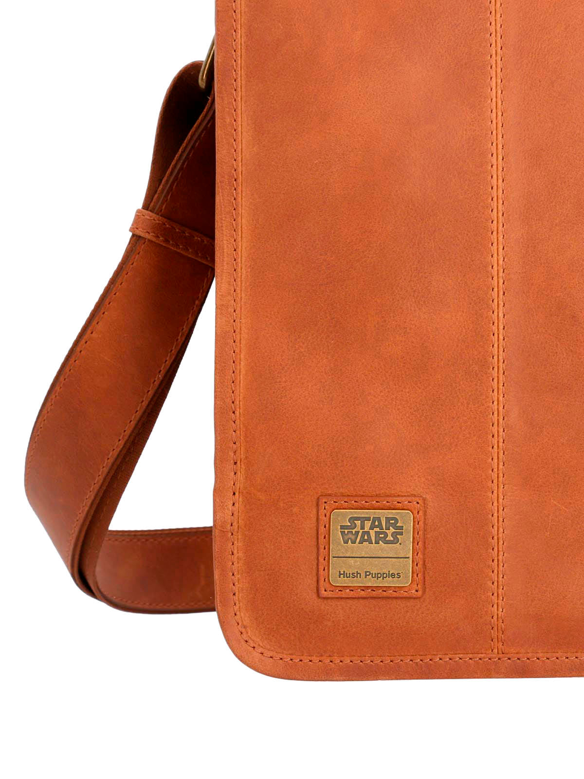 Maletin Cuero Hombre Sw Rebel Msn Café Hush Puppies | Hush Puppies