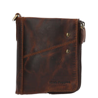 Billetera Cuero Hombre St Felton Zipcard Café Hush Puppies