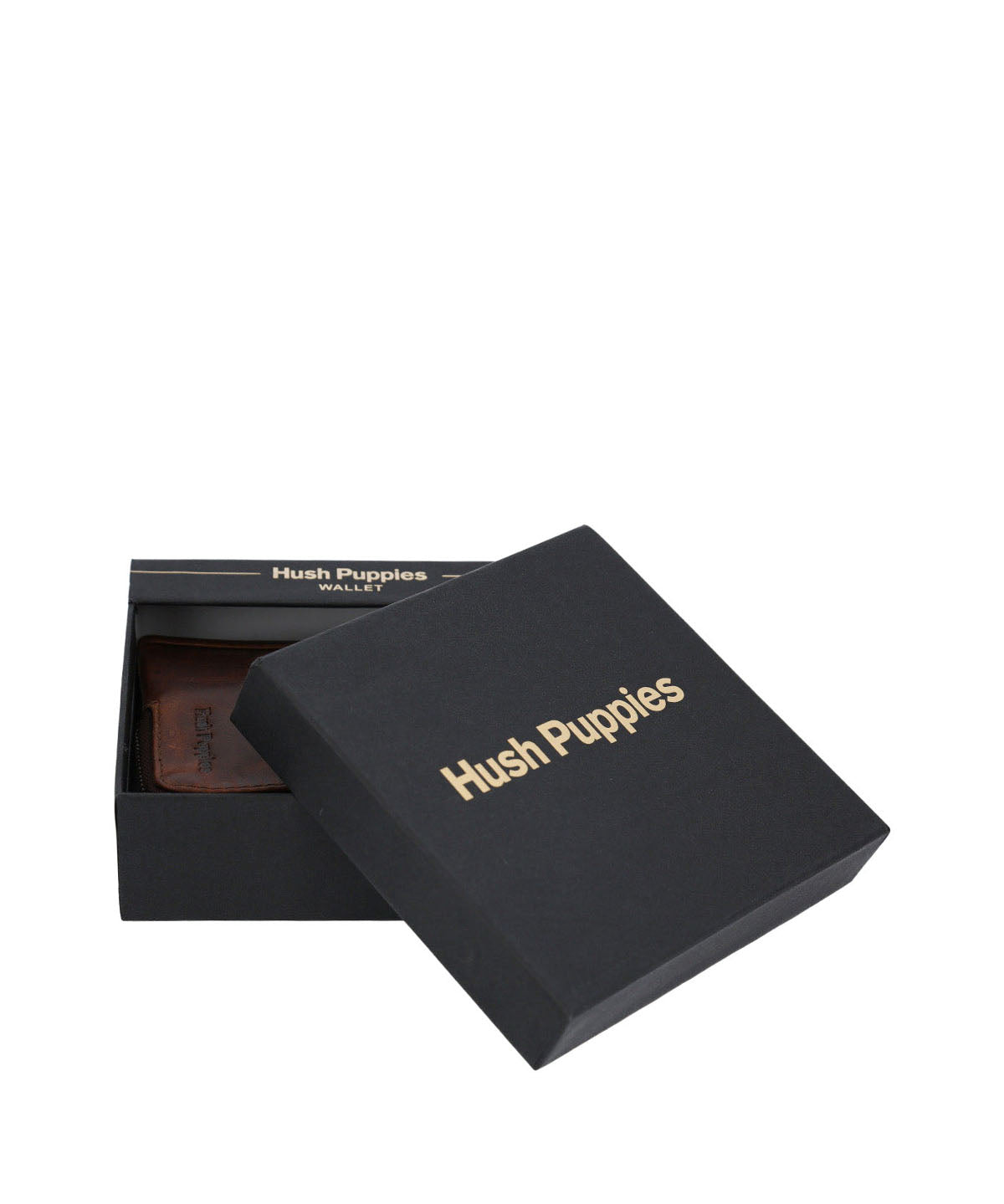 Billetera Cuero Hombre St Felton Zipcard Café Hush Puppies