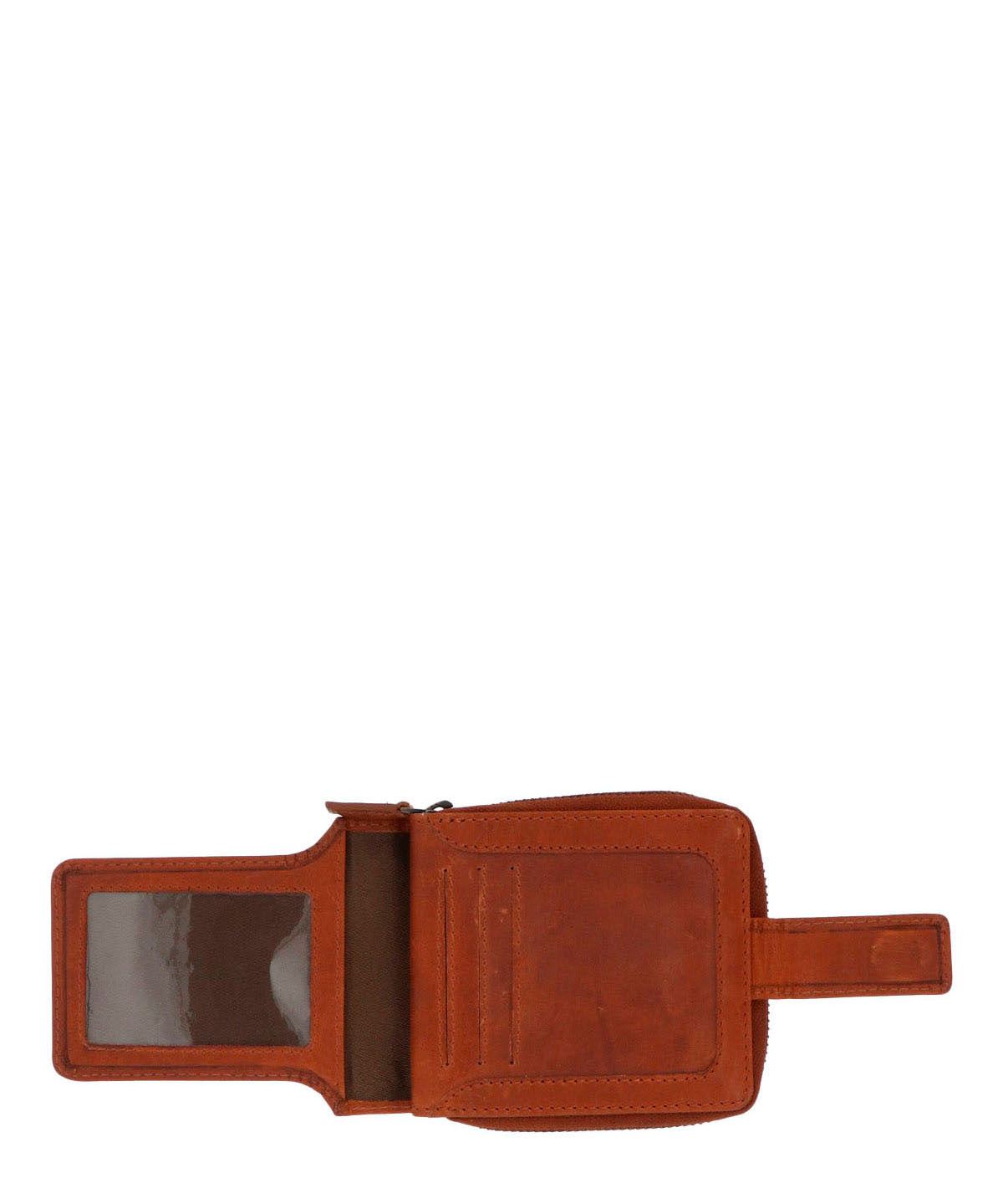 Billetera Cuero Hombre Om Fletcher Zip Café Hush Puppies