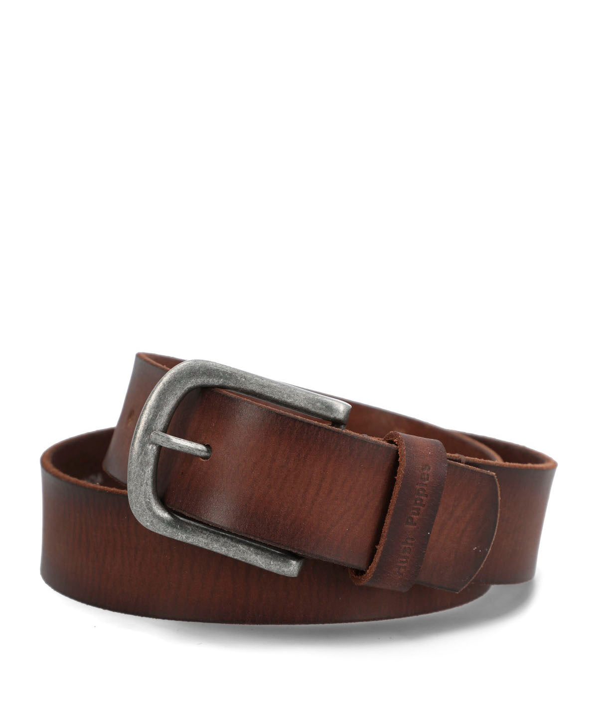 Cinturon Cuero Hombre Hp Jucar Café Hush Puppies