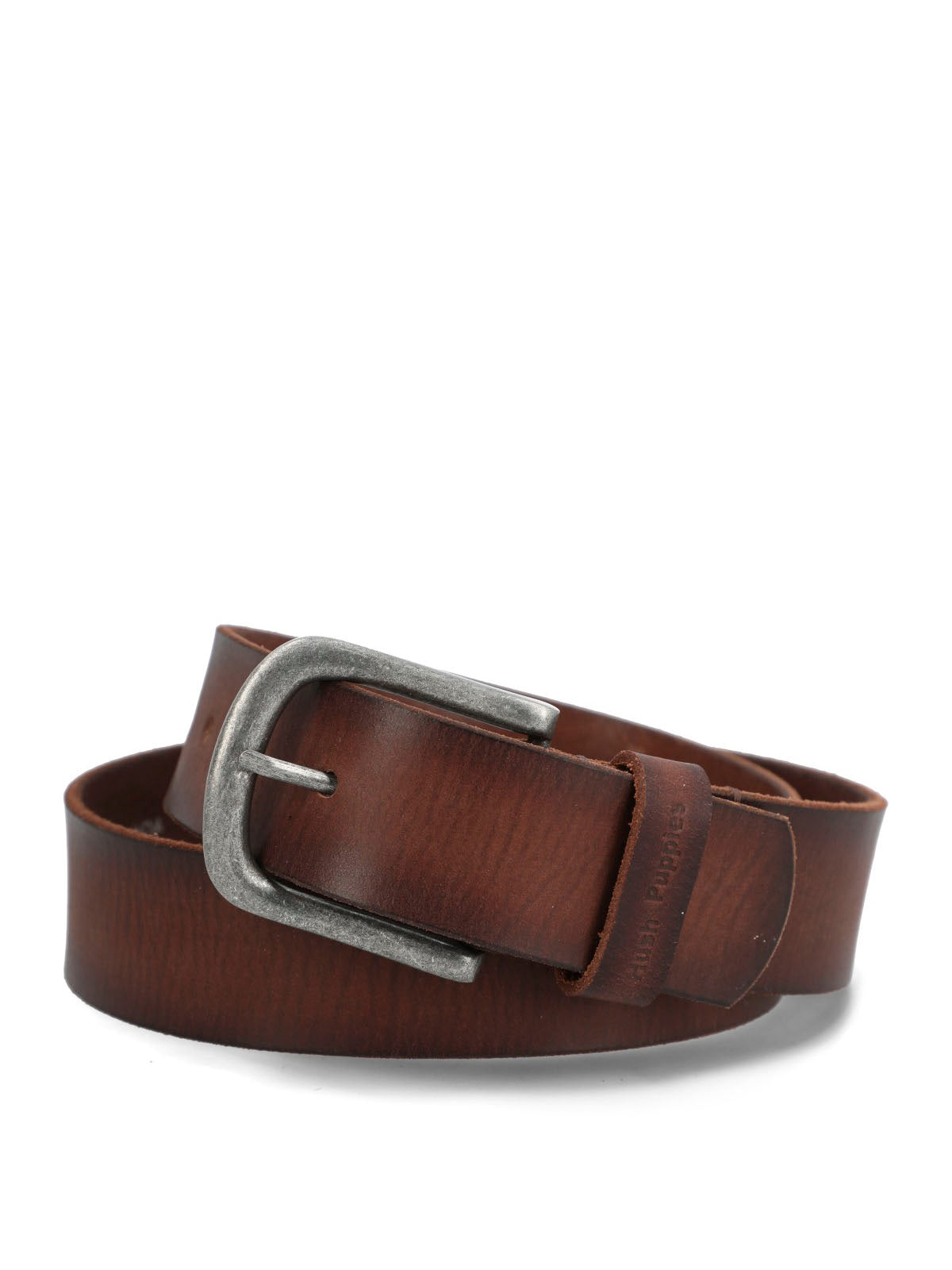 Cinturon Cuero Hombre Hp Jucar Café Hush Puppies