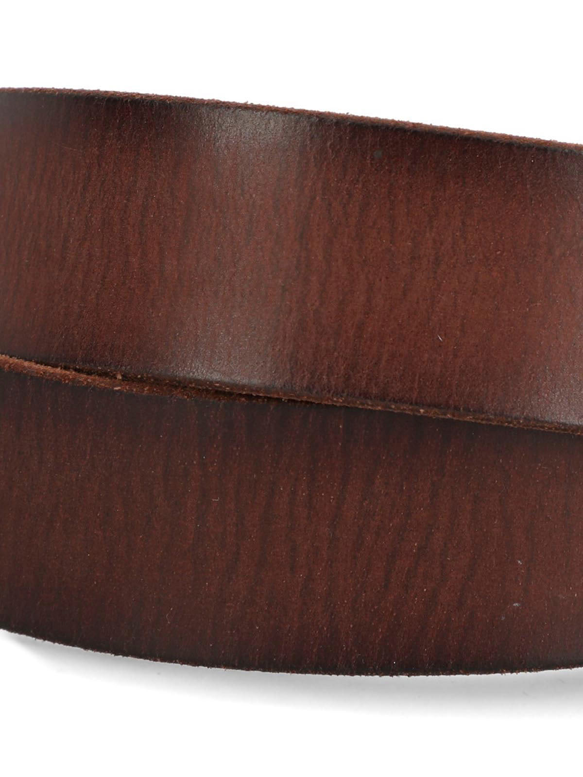 Cinturon Cuero Hombre Hp Jucar Café Hush Puppies