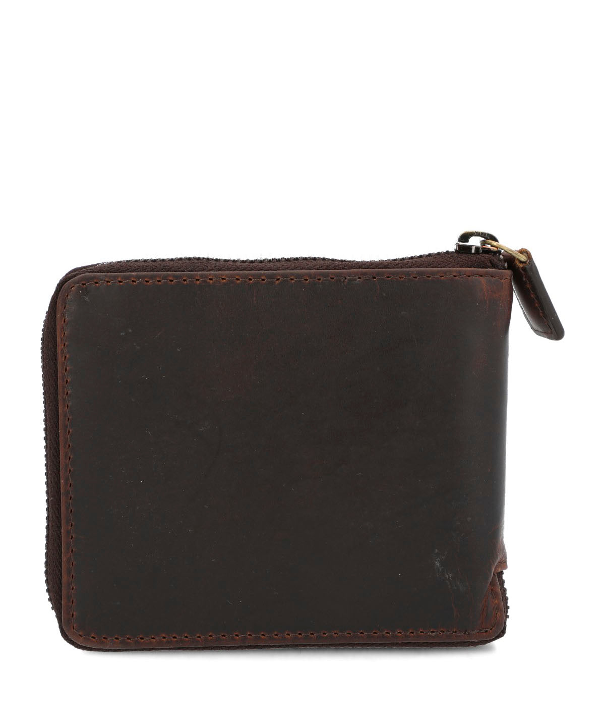 Billetera Cuero Hombre St Gray Zip Café Hush Puppies