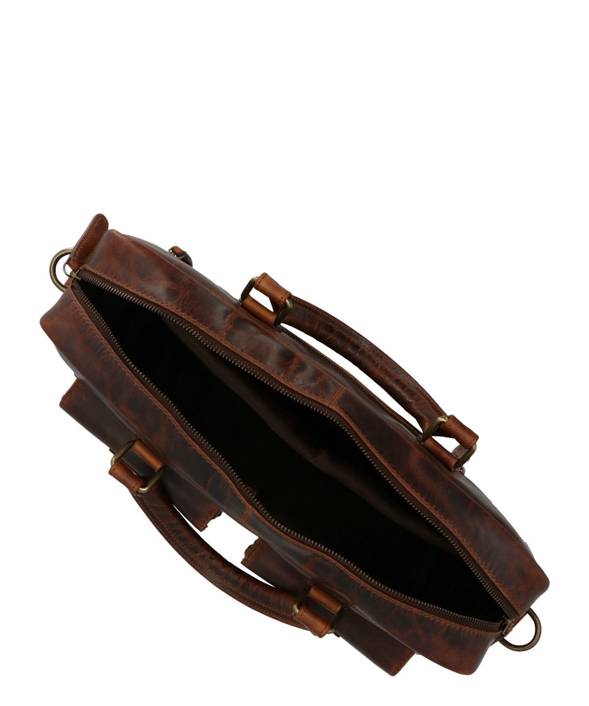 Maletin Cuero Hombre St Grier Bag Café Hush Puppies