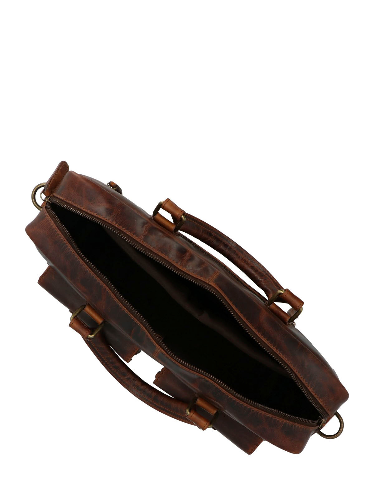 Maletin Cuero Hombre St Grier Bag Café Hush Puppies