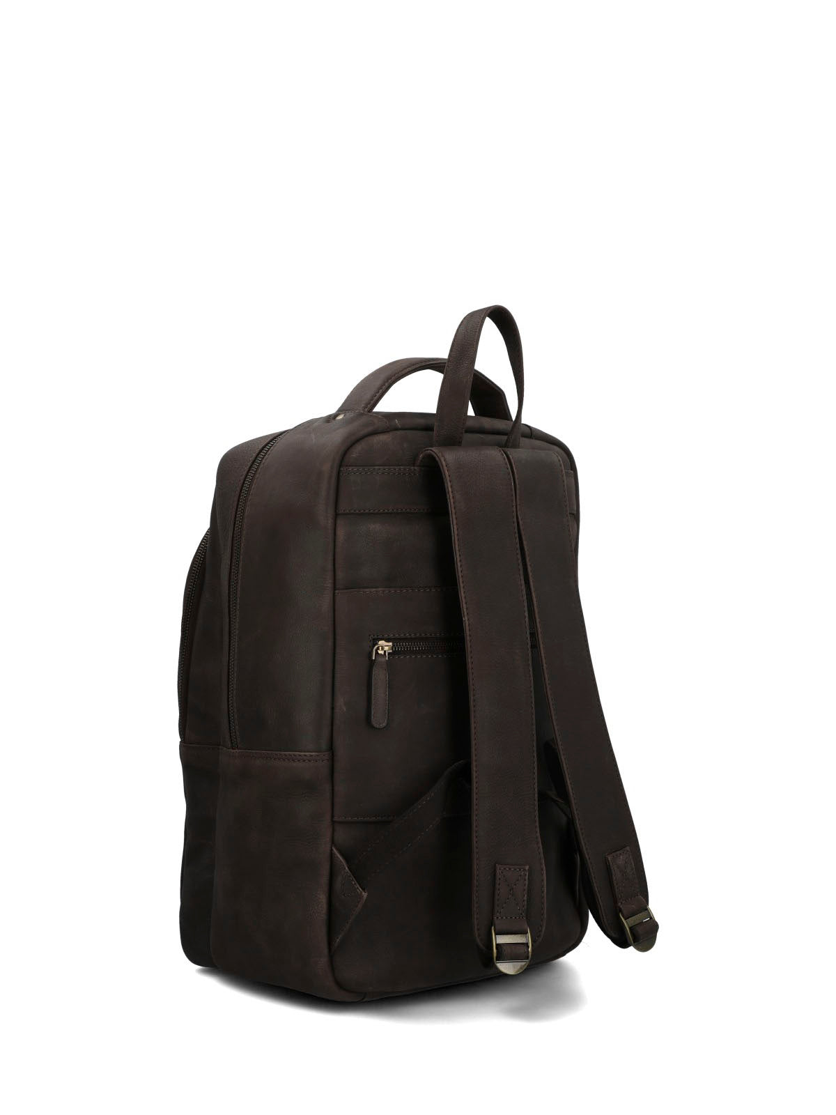 Mochila Cuero Hombre Th Gael Back Café Hush Puppies
