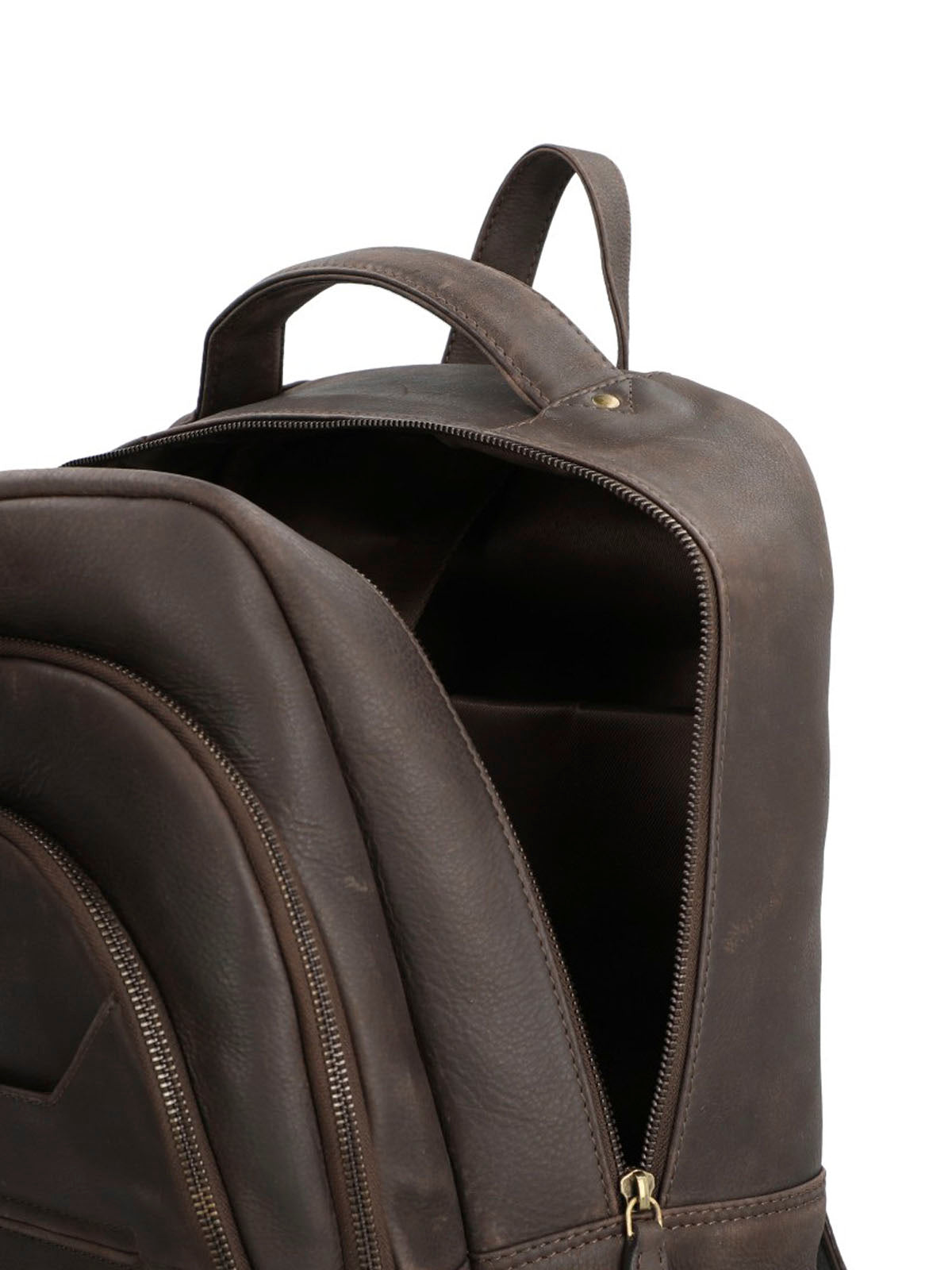 Mochila Cuero Hombre Th Gael Back Café Hush Puppies