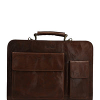 Maletin Cuero Hombre Vn George Bag Café Hush Puppies