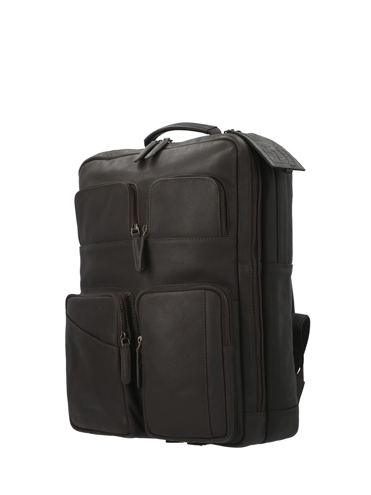 Mochila Cuero Hombre Th Henderson Back Café Hush Puppies