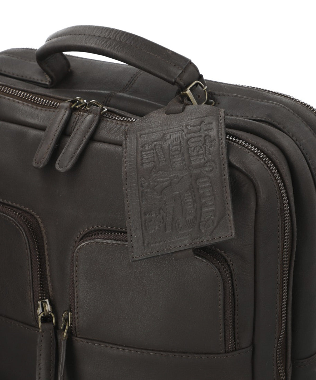 Mochila Cuero Hombre Th Henderson Back Café Hush Puppies