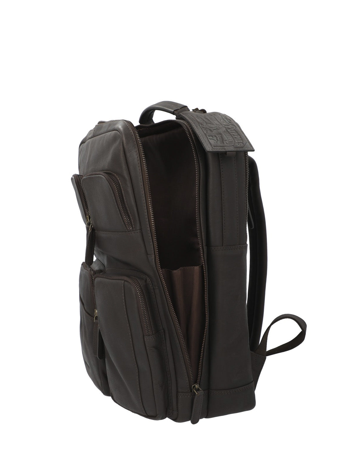 Mochila Cuero Hombre Th Henderson Back Café Hush Puppies