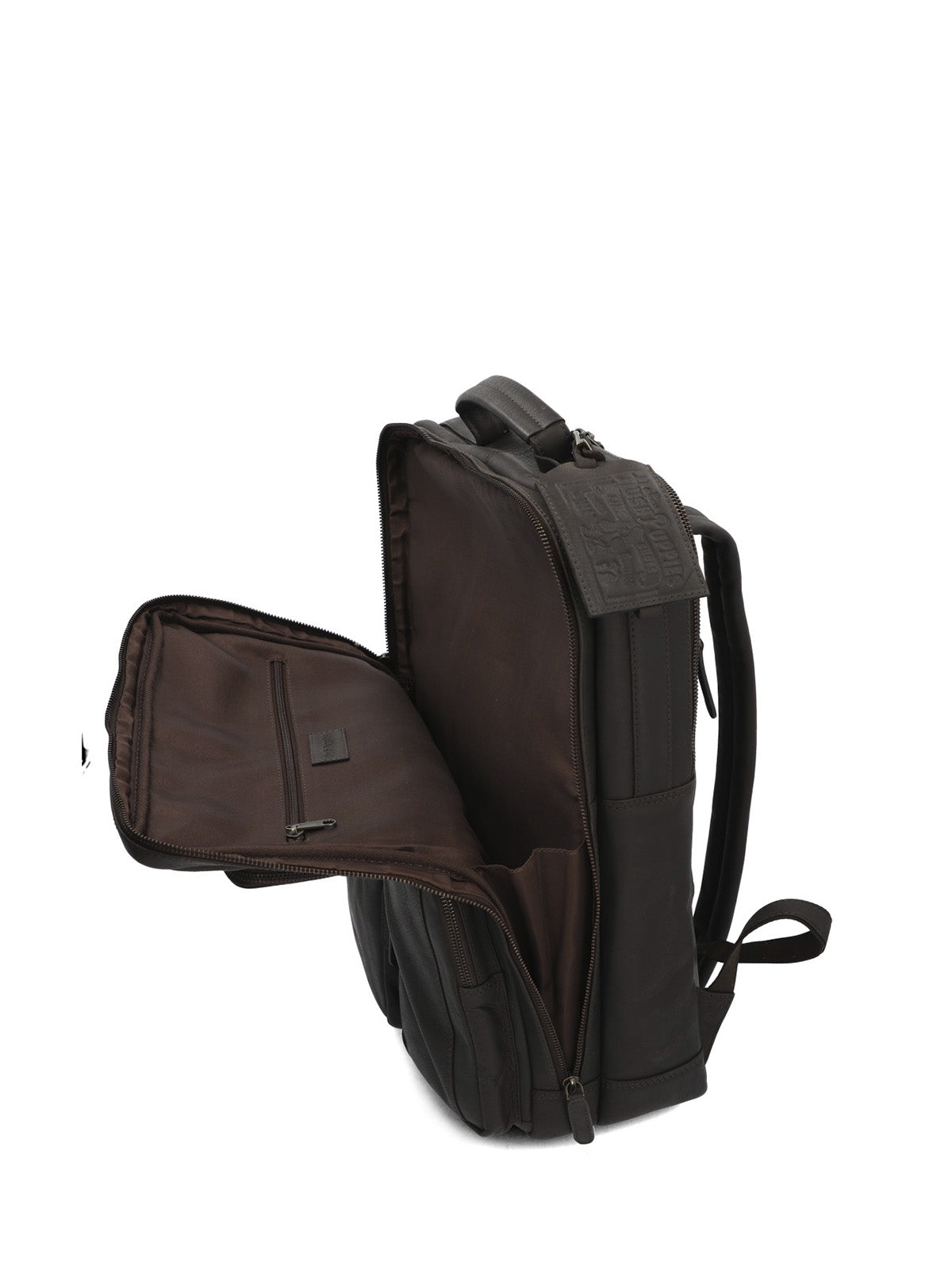 Mochila Cuero Hombre Th Henderson Back Café Hush Puppies