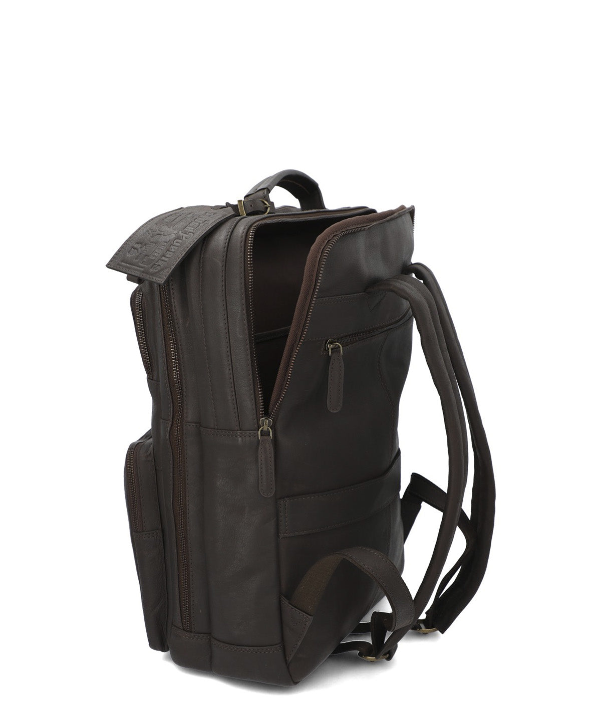 Mochila Cuero Hombre Th Henderson Back Café Hush Puppies